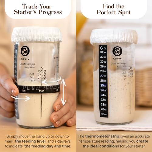 ABIOTO Sourdough Starter Kit with Bread Proofing Baskets & Tools, 24-Pieces - size: 24-Piece Kit