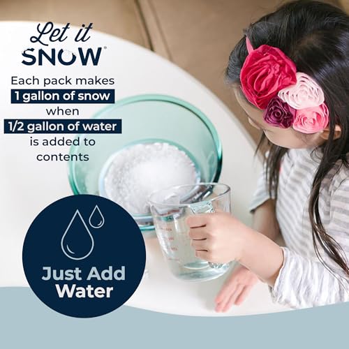 Instant Fake Snow for Slime Made in USA Safe & Easy Artificial Snow Powder
