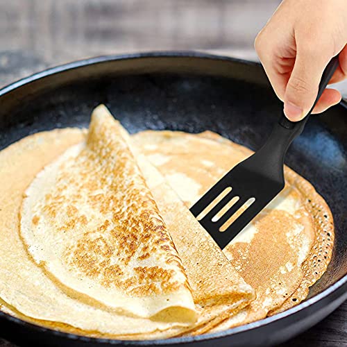 Professional Nylon Mini Spatula, Heat-Resistant Serving Spatula for Nonstick Pans, Small Turner for Brownies, Fried Eggs, Cakes, Lasagna or Cookie, Pie etc.