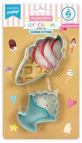 Handstand Kitchen 2-piece Cookie Cutter Set - Ice Cream Sundaes - color: Ice Cream Parlor