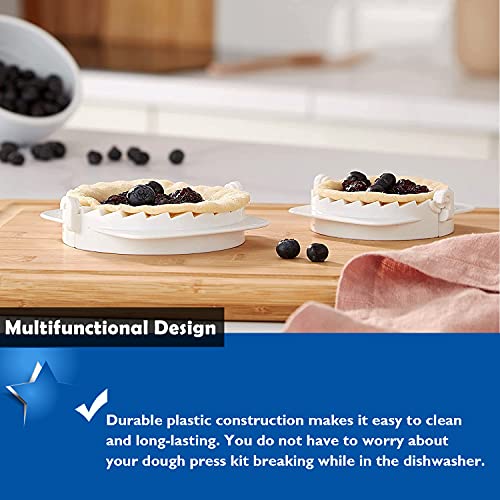 KEISSCO Dough Press, Set of 3 Empanada Press Dumpling Maker Dough Cutter Dumpling Mold for Dumpling, Calzone, Ravioli, Empanada, Pierogi, Turnover & Meat Pie