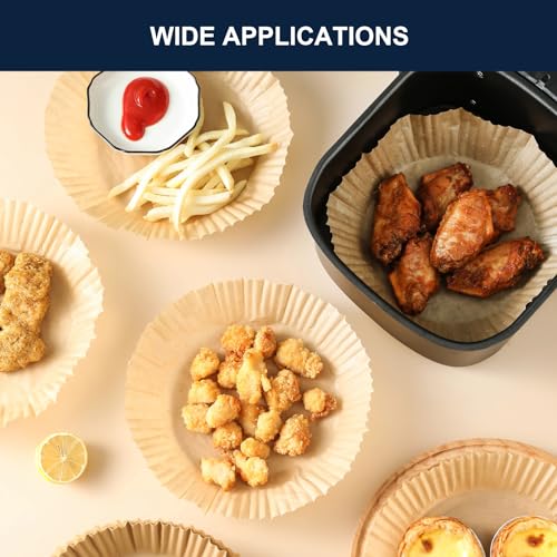 600 PCS 7.9 Inch Round Air Fryer Baking Paper Liners