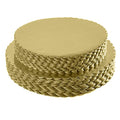 [25pcs] 10" Gold Cakeboard Round,Disposable Cake Circle Base Boards Cake Plate Round Coated Circle Cakeboard Base 10inch,Pack of 25
