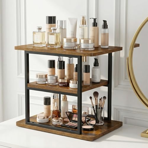 3 Tier Rustic Wood Cupcake Stand, Rectangular Dessert Table Display Tower - size: 1 Pack - 3 Tier Rectangle