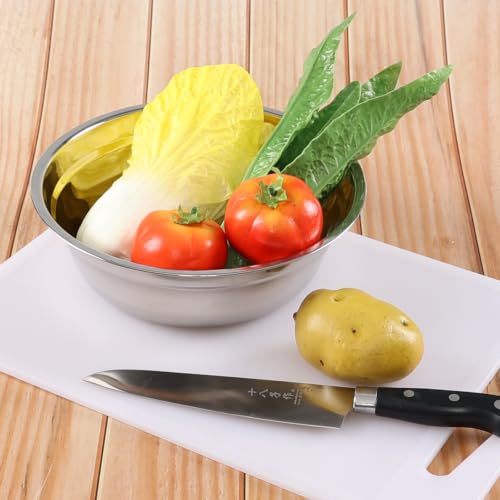 Kekow 4 Pack Large Stainless Steel Mixing Bowl, Deep Stainless Bowl