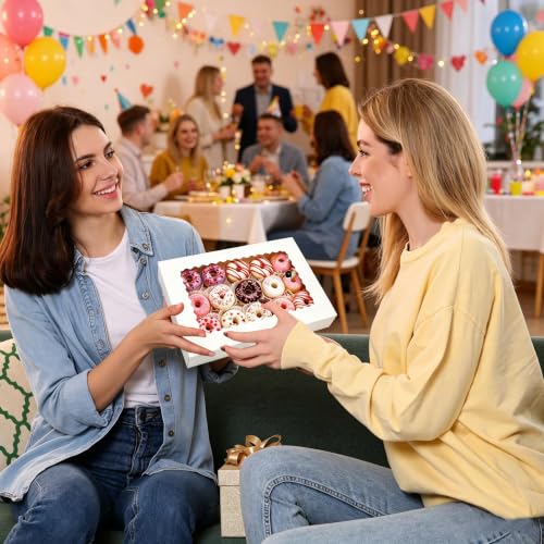 40 Pack Cookie Boxes,14x10x2.5 Inch - size: 14x10x2.5 Inch