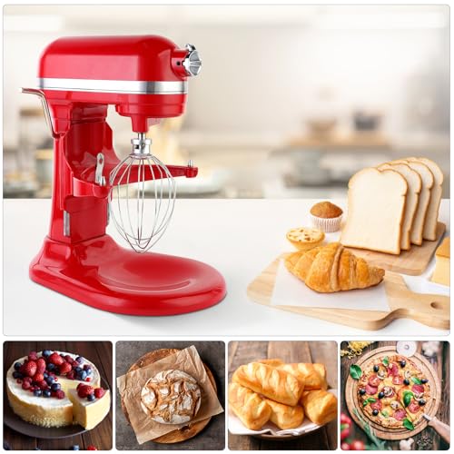 XINBOOG 6 Wire Whisk Attachments Compatible with KitchenAid 5Plus-6QT Mixer - size: Wire Whip