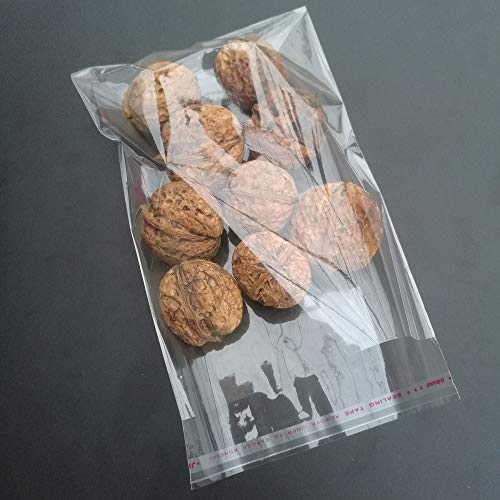 300pcs 5"x7" Clear Resealable Cellophane Bag Self Adhesive Seal - size: 5x7 Inch (Pack of 300)