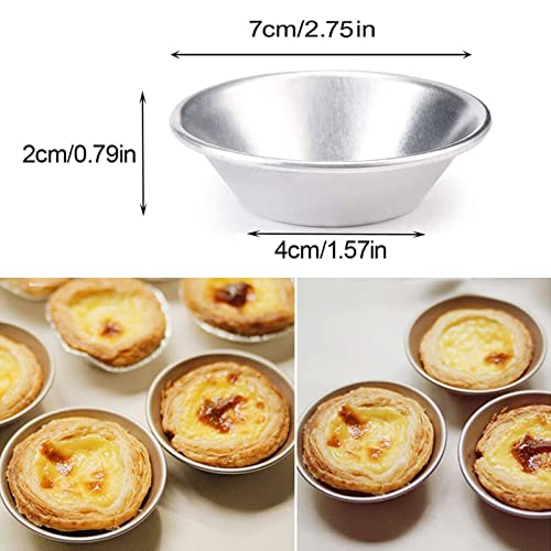 25 Pack-Egg Tart Mold,Mini Pie Muffin Cupcake Pans Egg Tart Bakeware Non-Stick Baking Cups