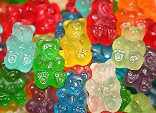 Palksky 20 Cavity Large Gummy Bear Mold/Big Bear Crayon Mold for Brownie Muffin Chocolate Ganache Jelly Pralines Caramels Candy Soap Bar Bath Bomb Mould