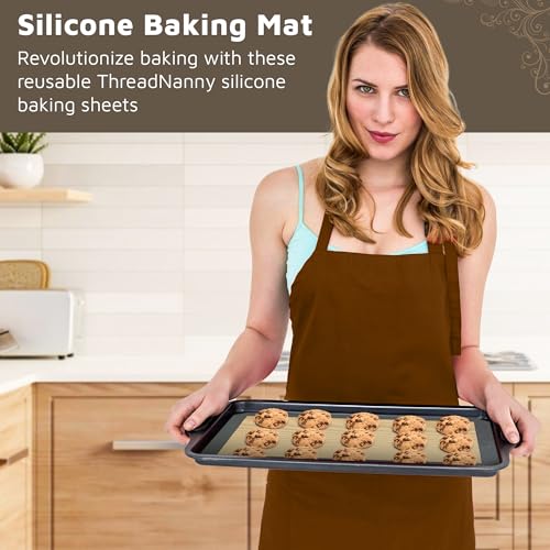 4 Pack Silicone Baking Mat Nonstick 2 Half and 2 Quarter Size - 1/4 Silicone Cookie Sheets for Baking Macaron Cookie Set of 2-2 Pack Thick Heavy Duty Reusable Mats Half Sheet for Kitchen Counter - size: 2 Half + 2 Quarter Sheets