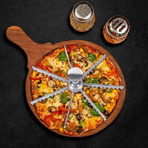 Commercial Pie Marker 7-Cut - Aluminum Pie Cutter for Equal Slices - Pie Slicer for Even Slices - Pie Cutter Tool Baking Kitchen Accessories Cook Supplies for Pizza