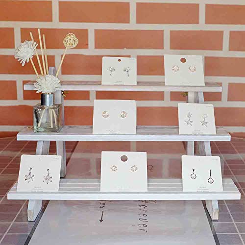Display Riser, Earring Display Stands, Organizer For Vendor White(3tier) - color: White-3tier