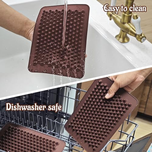 Webake Chocolate Chip Mold 202 Cavity Silicone Mini Candy Molds LFGB 2 Pack For Non Dairy & Sugar Organic Chocolate Chips & Mini Gumdrop, Ganache, Small Dot Cake Decoration (1 Scraper Included) - style: Chocolate Chip