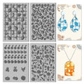 CHGCRAFT 4Pcs Fruit and Vegetable Graphics Polymer Clay Texture Sheet Rubber Clay Texture Mat for Polymer Clay Making Earrings Jewelry DIY Crafts 4 × 2.6 in - style: Fruits