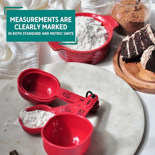 MIRRO 4 Piece Nested Measuring Cups Set, Red - size: 4 Piece