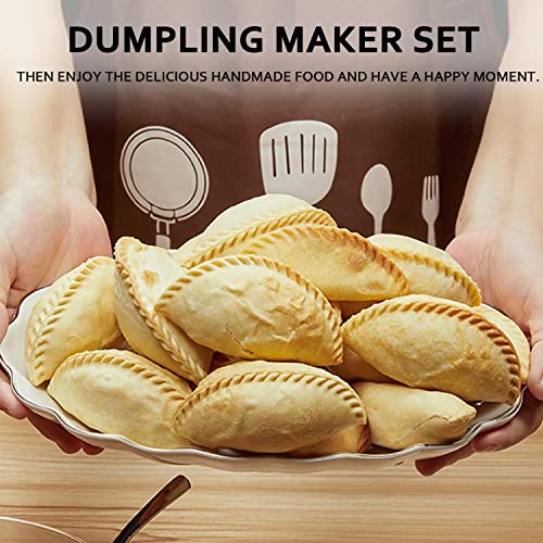 6 Inch Empanada Maker Press, Extra Large 6"+4" Dumpling Maker Set - color: White, size: 6"+4"