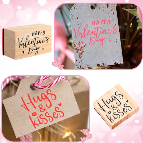 Watersay 6 Pcs Valentine Rubber Stamp Set - color: Love