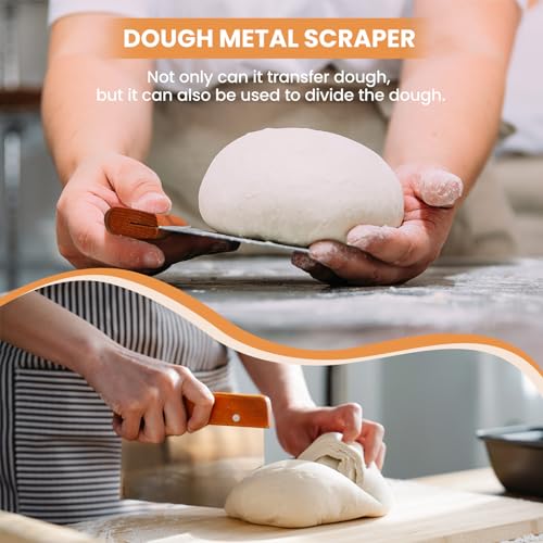 Kikcoin 9" & 10" & 10" Banneton Bread Proofing Basket Set, Round & Oval Banneton Basket for Sourdough Baking, Baking Supplies with Linen Liner, Bread Lame & Dough Scraper, Sourdough Proofing Tools - size: 9" Round & 10" Round & 10" Oval