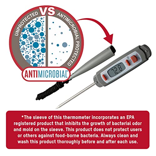 Taylor 9847 Waterproof Digital Instant Read Meat Thermometer - color: Gray