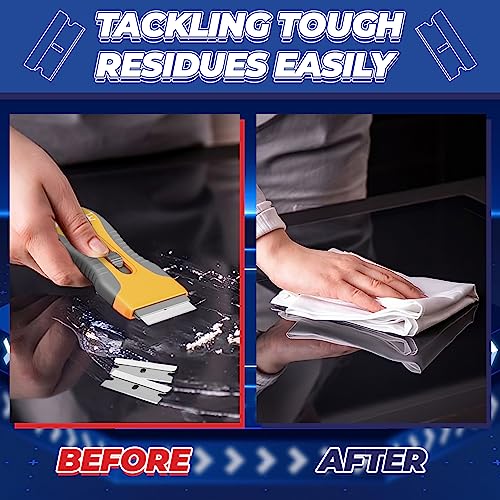 DIYSELF 200 Pack Razor Blades Refills, Single Edge Blades for Scraping - size: 200 Pcs