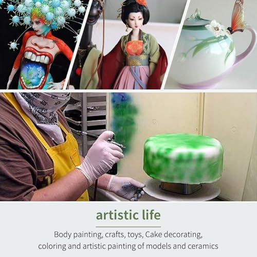 Handheld Airbrush Set USB Rechargeable Cordless Air Spray Gun for DIY Make up Tattoo Nail Art Cake Face Paint Model Painting