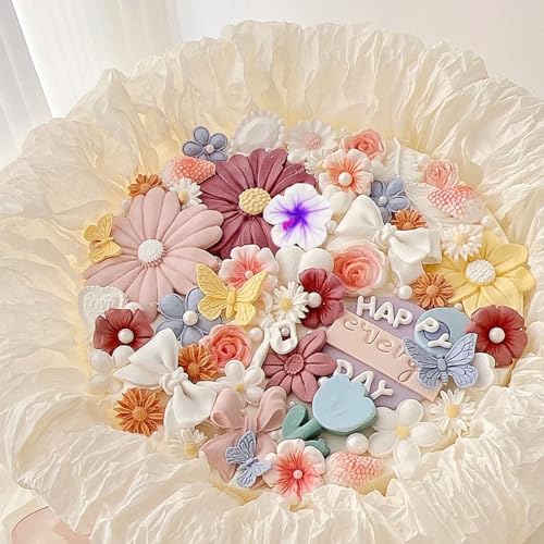 Flower Silicone Mold Hibiscus Flower Fondant Molds - color: Style F