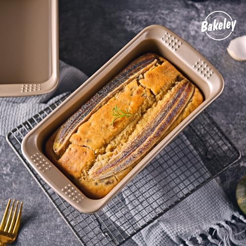 8x4 Inch Loaf Pan 2 Pack Nonstick Carbon Steel Pans for Banana Bread Baking - size: 9" 1.4Lb 2Pcs
