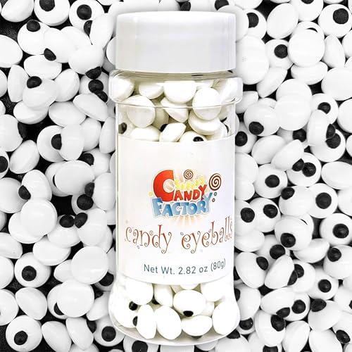 Sarah's Candy Factory Candy Eyeballs Medium Size 10mm/0.4 inches 2.82 Oz