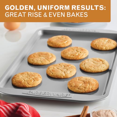 Farberware Nonstick Bakeware, Nonstick Cookie Sheet / Baking Sheet - 10 Inch x 15 Inch, Gray - size: 10" x 15" (1 piece)