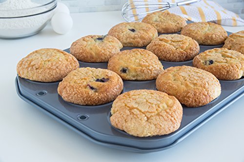 Fox Run 4455 Muffin Pan, 12-Cup, Preferred Non-Stick - style: Non-Stick 12Cup Muffin Pan