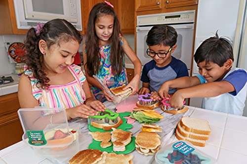 Handstand Kitchen Shaped Sandwich Crust Remover & Container Set - Cupcake - color: Cupcake