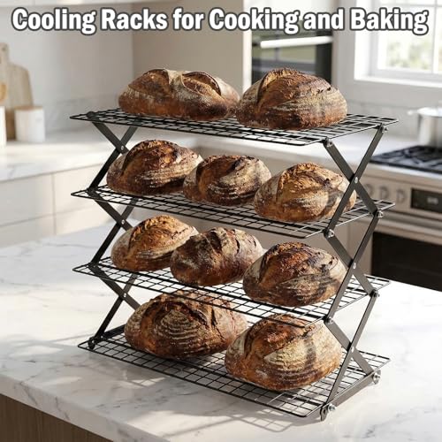 Ideal Swan 2/3/4-Tier Collapsible Cooling Rack with Adjustable 3 Setting