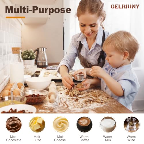 2026 Upgrade Chocolate Melting Pot,2x1L Chocolate Melting Machine(80W,110V) - size: Double Pots