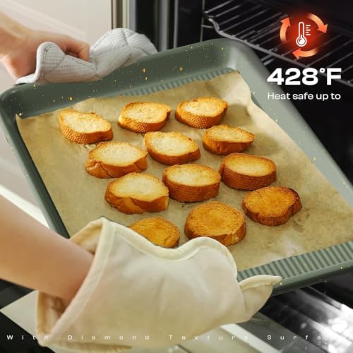 8-Piece Nonstick Bakeware Set, Stackable Oven Pan Set, Baking Pans Set - size: 8PCS