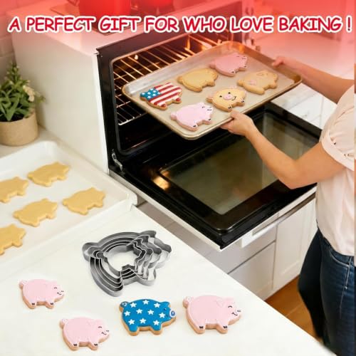 Cookie Cutters, 5 Pack (Pig) - style: Pig