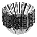 uxcell 20pcs Cupcake Mold, Stainless Steel Mini Cupcake Cake Pans Baking Tool for Cupcakes, Mini Cake, Desserts, Pudding, Flower Shape 2.8 x 0.8 inch