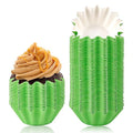 100 PCS Baking Cups Cupcake Liner Flared Brioche Muffin Wrappers (Green) - color: Green, size: 100pcs