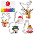 Ann Clark Faces of Christmas Cookie Cutters Set of 5, Made in USA