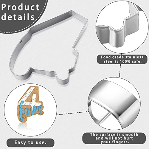 Vesici 10 Pieces Numbers Cookie Cutters Set Number 1-10 Shapes