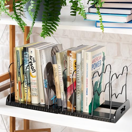 Simple Houseware Expandable Pan Rack 10 Adjustable Compartments, Black - color: Black, size: 10 Compartments