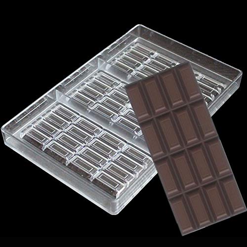 Grainrain polycarbonate chocolate bar moulds polycarbonate chocolate mold clear hard plastic candy mould bakeware candy making supplies (19355) - color: 11