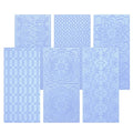 6 Packs Fondant Impression Mat Fondant Texture Mats Clay Mold Set Lace Embossing Mat Fondant Cake Embossed Impression Sheets for Cake Decorating - style: Style Two