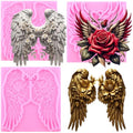 Mujiang Angels Wings Fondant Silicone Molds Set of 3 - color: Style B