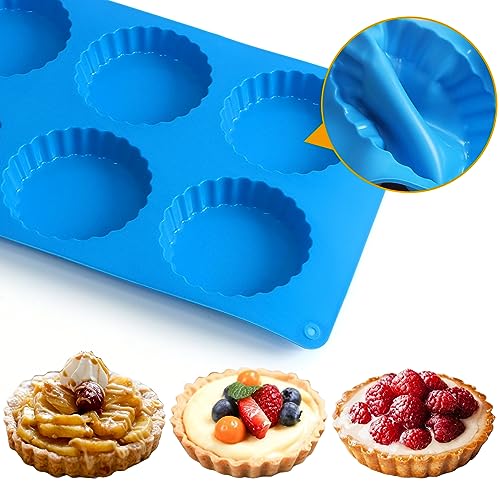 Sidosir 3pcs Peanut Butter Cup Mold, Silicone Mini Tart Pan for Bite Size Fat Bombs, Silicone Chocolate Candy Mold for Brownie (Keto Cup) - size: 3 Inch Keto Cup