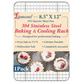 Cooling Racks 8.5 x12 in, Tight-Wire Stainless Steel Baking Rack 1-Pack - size: 8.5"x12"-1 Pack
