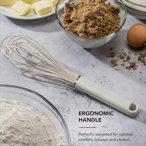 KitchenAid Silicone Whisk - color: Porcelain White