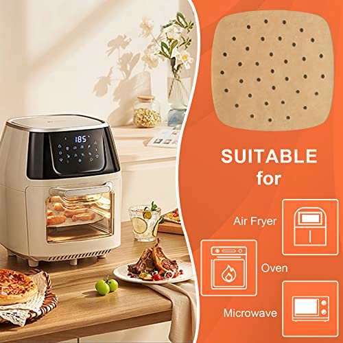 Air Fryer Parchment Paper Liners, 9 Inch 100 Pcs - color: Unbleached, size: 9IN