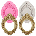 Jeffdad 2 PCS Photo Frame Silicone Molds, Photo Frame Fondant Molds