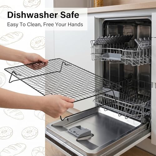 Sibba 3 Layer Collapsibl Cooling Rack Stackable Wire Rack Cooling Wire Racks